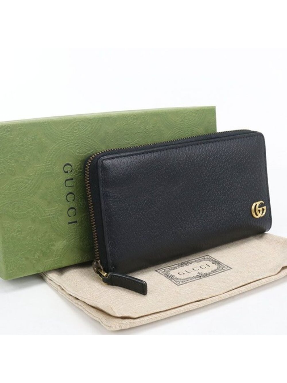 Gucci GG Marmont Wallet Zip Around Leather